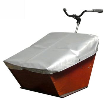 Clarijs Dekzeil Bakfiets Kort Zilver, Verzenden, Nieuw