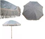 vintage met kwastjes | strand parasol, Verzenden, Nieuw