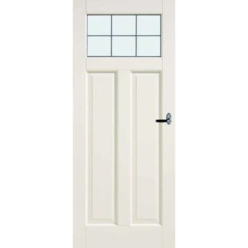 Cando binnendeur Cardiff 83x201,5 (Wit, Glas in lood), 80 tot 100 cm, Binnendeur, Nieuw, Ophalen of Verzenden