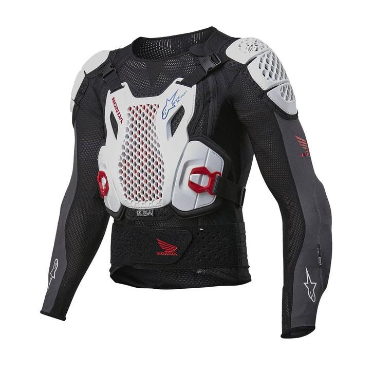 Alpinestars Honda Bionic Plus V2 Protectie Jas Zwart Wit, Motoren, Kleding | Motorkleding, Heren, Nieuw met kaartje, Jas | textiel