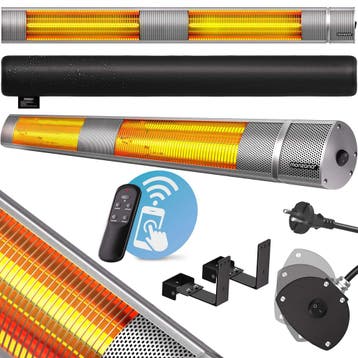 Terrasverwarmer MZH3000 Zilver 3000W (Terras Verwarming), Verzenden, Nieuw