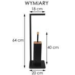 Ruimtebesparende WC Rolhouder | Bamboe Top | Premium | OP=OP, Ophalen of Verzenden, Nieuw, Zwart, Overige typen