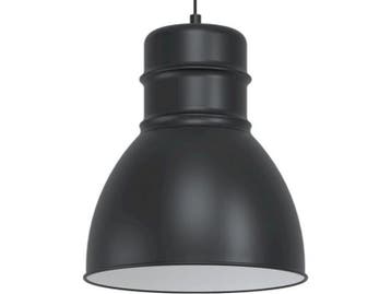 2x Hanglamp E27 Ø 38 cm EGLO, ebury, zwart/wit, Nieuw