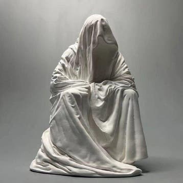 Beeld, The Cloak of Conscience - 14 cm - Hars, Gips