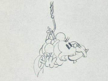 Walt Disney - Minnie Mouse-animatie tekening - Building a, Nieuw