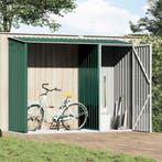 vidaXL Brandhoutschuur 245x98x159 cm gegalvaniseerd staal, Verzenden, Nieuw