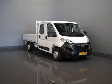 Opel Movano 2.2 140 pk DC Dubbel Cabine Open Laadbak/ 7 Pers, Stof, Gebruikt, Wit, Onderhoudsboekje