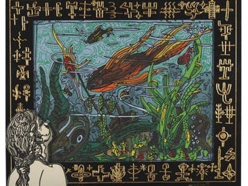 Robert Combas (1957) - L’Aquarium, Antiek en Kunst