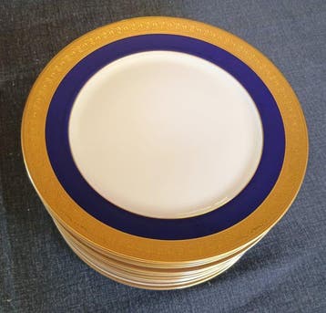 Rosenthal - Tafelservies (12) - Eminence Cobalt Blu 24 K -