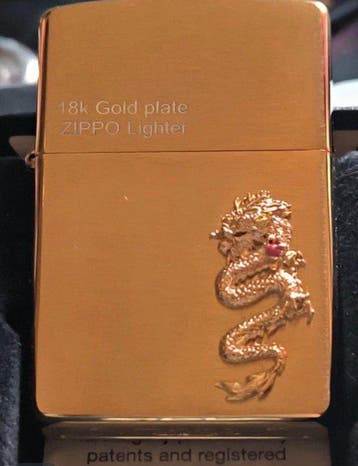 Zippo - Aansteker - Verguld, Nieuw