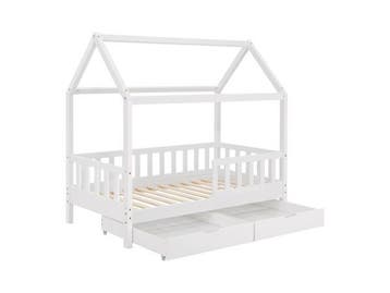 Veiling - Kinderbed Marli - 80 x 160 cm - Wit - Incl. bedlad, Nieuw