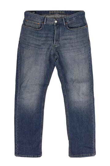 Denham Broek in maat W34 L32 Blauw, Kleding | Heren, Verzenden, Zo goed als nieuw, Blauw, Denham
