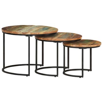 Set Bijzettafels - Handgemaakt | 34% Korting | Uniek, Huis en Inrichting, Tafels | Bijzettafels, Minder dan 45 cm, Minder dan 55 cm