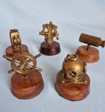 Nautische instrumenten (5) - decoratief - Messing, Hout
