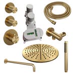 Brauer Gold Carving Thermostatische Regendoucheset Inbouw -, Ophalen of Verzenden, Nieuw