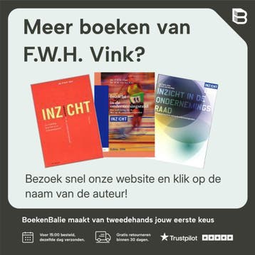 Inzicht in de ondernemingsraad Editie 2014 - F.W.H. Vink, Boeken, Verzenden, Zo goed als nieuw, F.W.H. Vink