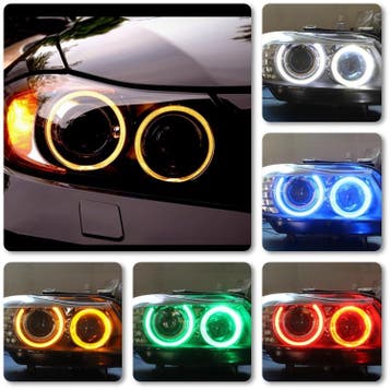 BMW angel Eyes H8 Lampen KLEUREN RGB voor BMW 1-3-5 enz, Ophalen of Verzenden