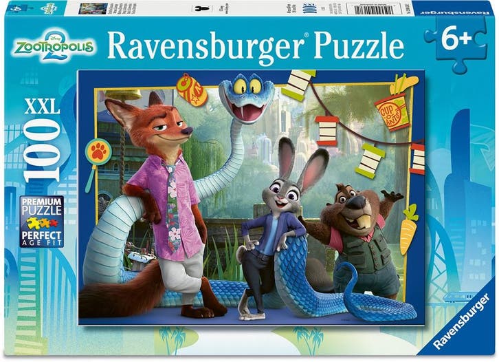 Zootopia 2 Puzzel (100 XXL stukjes) | Ravensburger - Puzzels, Kinderen en Baby's, Speelgoed | Kinderpuzzels, Nieuw, Verzenden