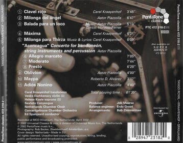 Carel Kraayenhof, Sexteto Canyengue, Concertgebouw Chamber O, Ophalen of Verzenden, Gebruikt