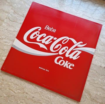 Coca-Cola - Drink Coca-Cola - Reclamebord - Metaal