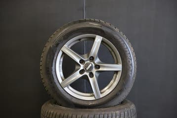 Velgen Alutec Hankook Winterbanden, Auto-onderdelen, Banden en Velgen, Gebruikt, 16 inch, Banden en Velgen, Personenwagen