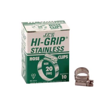 10 stuks Slangklemmen 13-20 mm RVS hi-grip NR.20, Ophalen of Verzenden, Nieuw