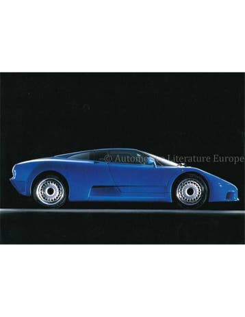 1992 BUGATTI EB110 GT LEAFLET ENGELS, Nieuw, Author