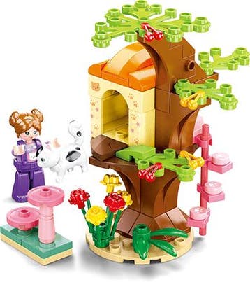 Sluban Boomhut met kat (kinder bouwsets), Verzenden, Nieuw