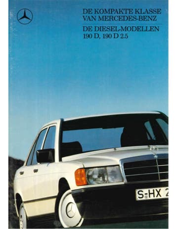 1987 MERCEDES BENZ 190D BROCHURE NEDERLANDS, Nieuw, Author