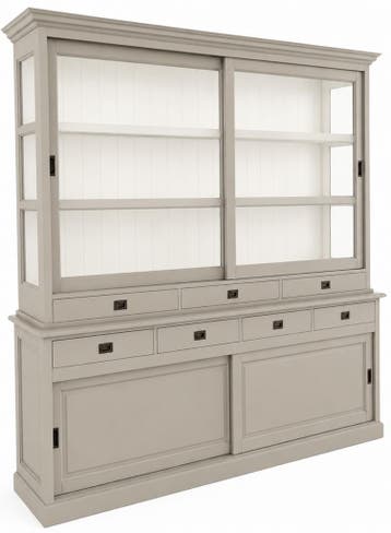Buffetkast zijdegrijs - wit Emmen 240 x 225cm, Ophalen of Verzenden, Nieuw