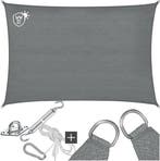 2dekans | tectake® Rechthoekig Schaduwdoek Sunny - 3 x 5 m -, Tuin en Terras, Partytenten, Ophalen of Verzenden, Zo goed als nieuw