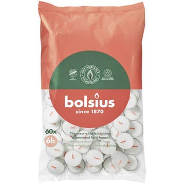 Theelichten Branduur 6 - 60 Stuks, Nieuw