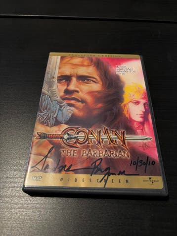 DVD Conan The Barbarian - Gesigneerd!, Ophalen of Verzenden, Nieuw, Film, Overige typen