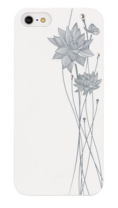 BlingMyThing Lotus iPhone 5 / iPhone 5S Wit (Elektronica), Telecommunicatie, Mobiele telefoons | Hoesjes en Frontjes | Overige merken