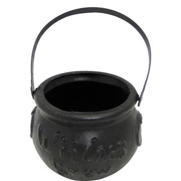 Kleine zwarte heksenketel/kookpot 15 cm - Halloween heksen.., Ophalen of Verzenden, Nieuw