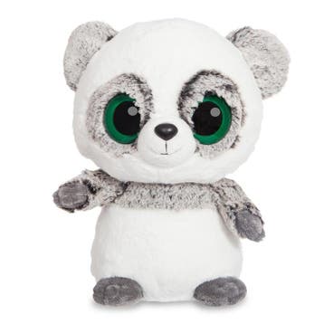 Pluche grijze panda knuffel - 20 cm - Ring Ring - knuffel, Verzenden, Nieuw