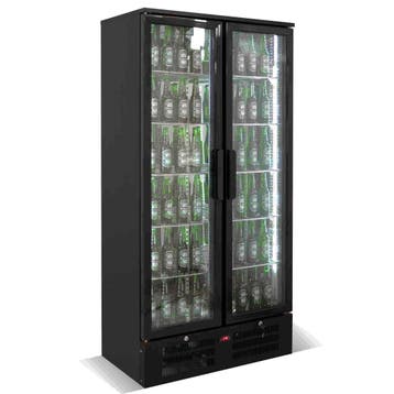 Drankenkoeling | 458L | Zwart | 0°C/+10°C | Geforceerd |, Verzenden, Nieuw in verpakking