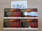 België. Lot de 4 coincards Belge 1950-1988 (Zonder