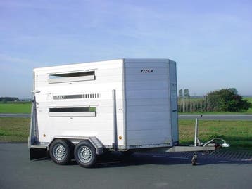 Titan T2785-2 L alu vee trailer afm. 353x181x193cm BOVAG, Ophalen, Gebruikt, Aluminium, Overige typen