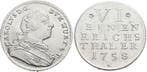 1/6 taler, daalder (oorlogsgeld) 1758 Wuerttemberg Karl E..., Verzenden