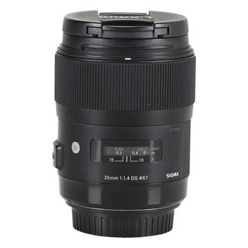 SIGMA 35mm F1.4 DG HSM | Art (Canon EF) met garantie, Audio, Tv en Foto, Gebruikt, Sigma, Canon EF, Groothoeklens