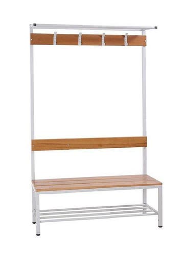 Aankleedbank voor kleedlokaal 120cm incl. kapstok, Nieuw in verpakking