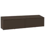 vidaXL Tuinbox 220x50x58 cm poly rattan bruin, Verzenden, Nieuw