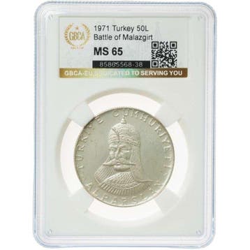 Kalkoen. 50 Lira 1971. 900th Anniversary of the Battle of