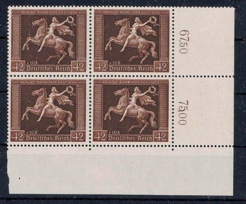 Duitse Rijk - 42+108Pf Galopprennen Das Braune Band,, Gestempeld