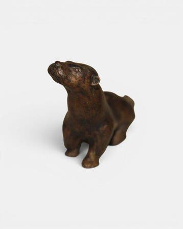 Jean-Pierre Le Cann (1969) - sculptuur, Loutre - 6 cm -, Antiek en Kunst, Antiek | Keramiek en Aardewerk