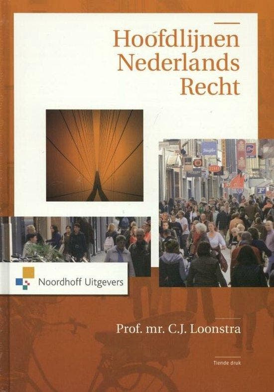 Hoofdlijnen Nederlands recht - Loonstra, Boeken, Studieboeken en Cursussen, Gelezen, Verzenden