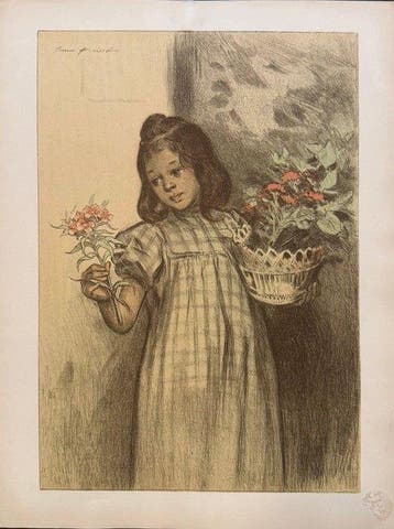 Firmin Bouisset (1859-1925) - Bouquetière, de « LEstampe