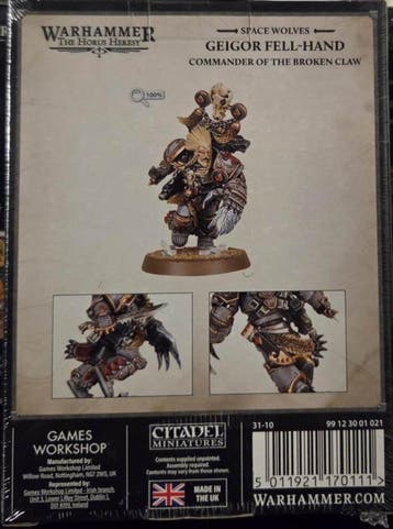 Warhammer The Horus Heresy Geigor Fell-Hand (Warhammer, Ophalen of Verzenden, Nieuw
