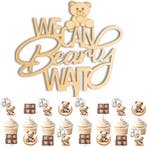Babyshower ballonnen set met 10 grote gouden letters, Verzenden, Nieuw, Versiering, Geboorte of Huwelijk
